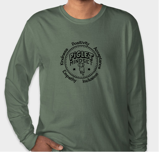 Piglet Mindset Happy 2022 Fundraiser Fundraiser - unisex shirt design - front
