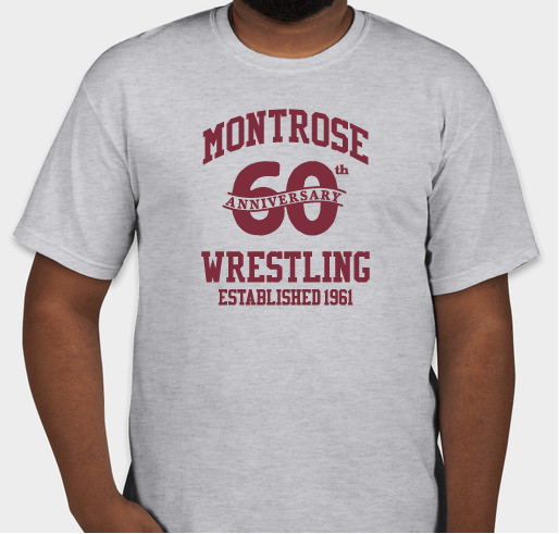 Montrose Wrestling 60th Anniversary Fundraiser - unisex shirt design - front