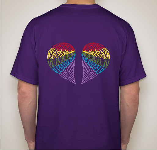March of Dimes Team Angels and Rainbows Second Annual Tee-Shirt fundraiser Fundraiser - unisex shirt design - back