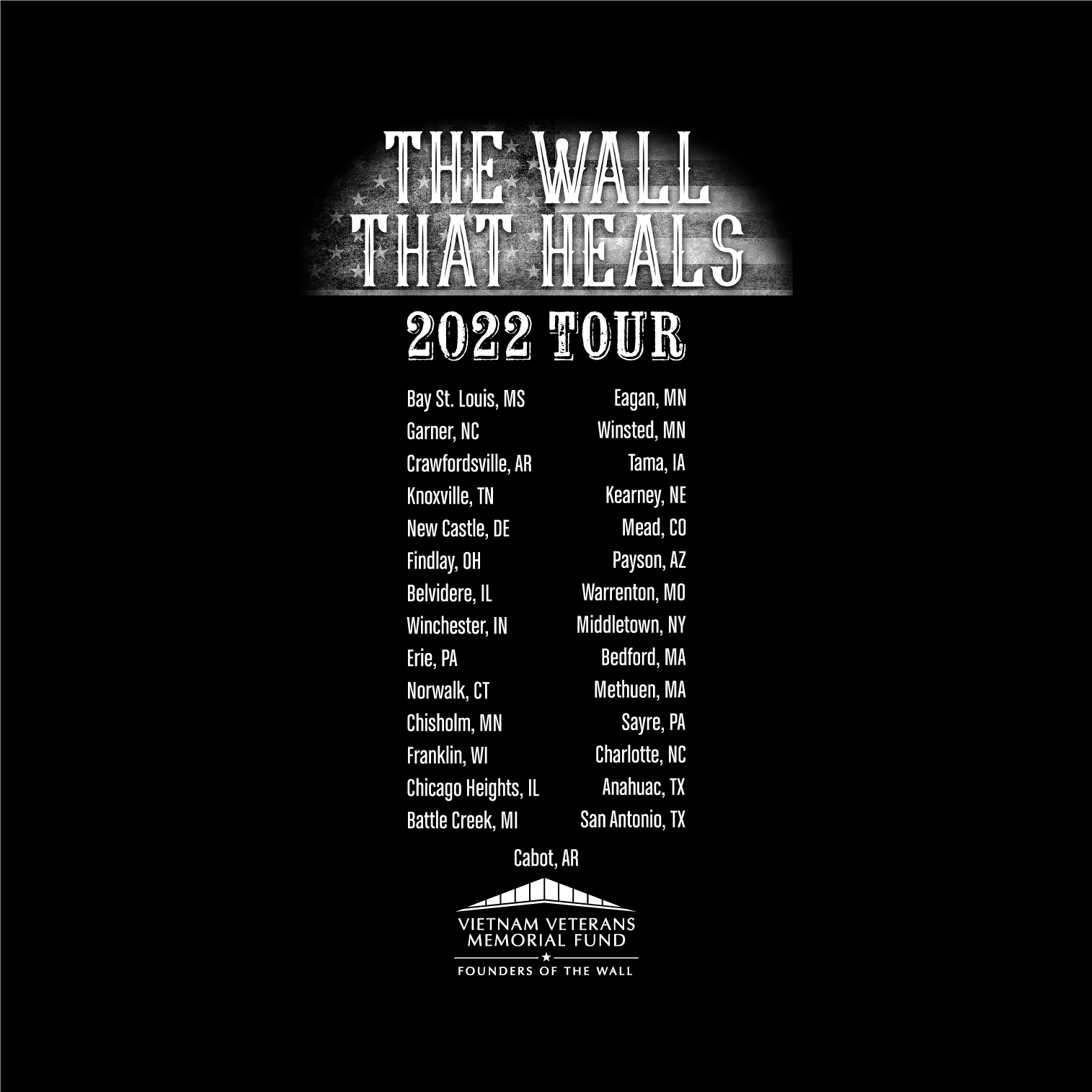 The Wall That Heals 2022 Tour Shirt shirt design - zoomed
