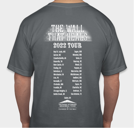 The Wall That Heals 2022 Tour Shirt Fundraiser - unisex shirt design - back