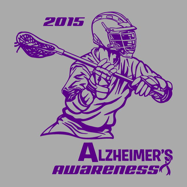 Annual Alzheimer's Awareness Lax Game shirt design - zoomed