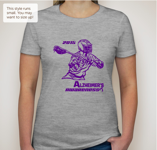 Annual Alzheimer's Awareness Lax Game Fundraiser - unisex shirt design - front