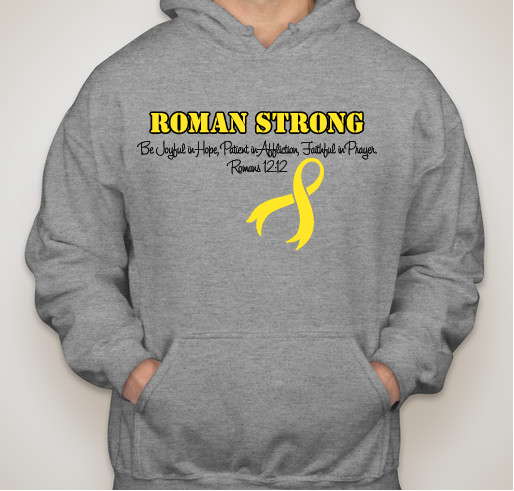 Share the love for Roman! Fundraiser - unisex shirt design - front