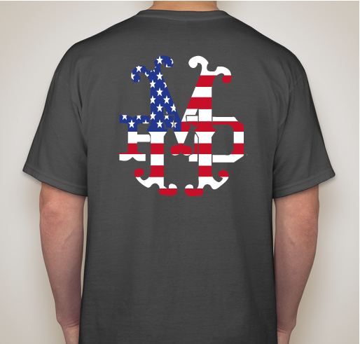 2015 Mishawaka Fire Department Military Appreciation Shirt Fundraiser - unisex shirt design - back