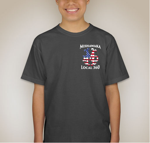 2015 Mishawaka Fire Department Military Appreciation Shirt shirt design - zoomed