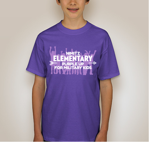Purple Up Nimitz shirt design - zoomed