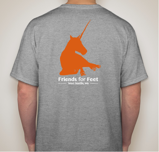 Friends for Feet Fundraiser - unisex shirt design - back
