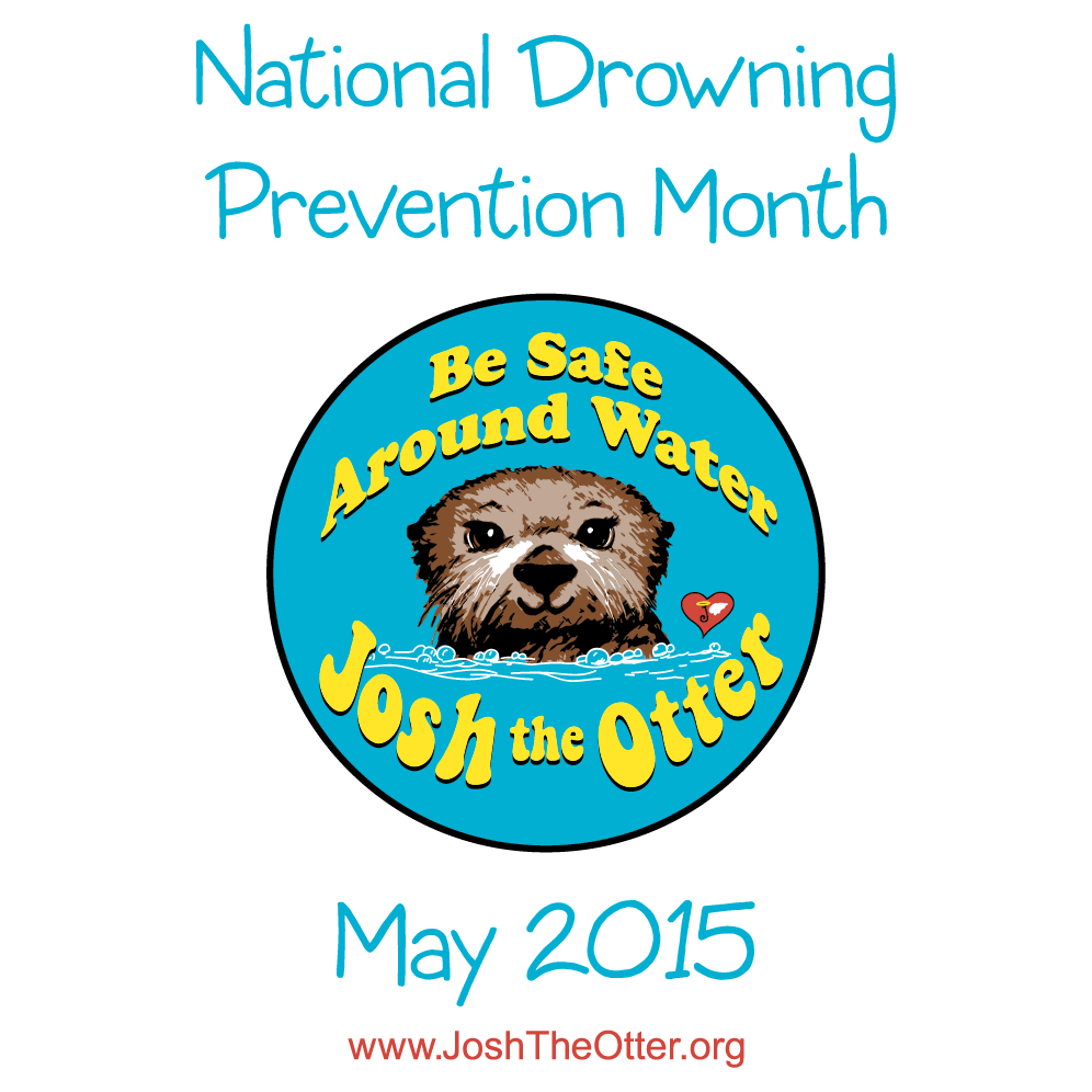SASO Swimming's Josh the Otter National Drowning Prevention Month Fundraiser shirt design - zoomed