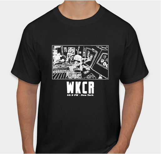 WKCR Studio Design Shirt Fundraiser - unisex shirt design - front