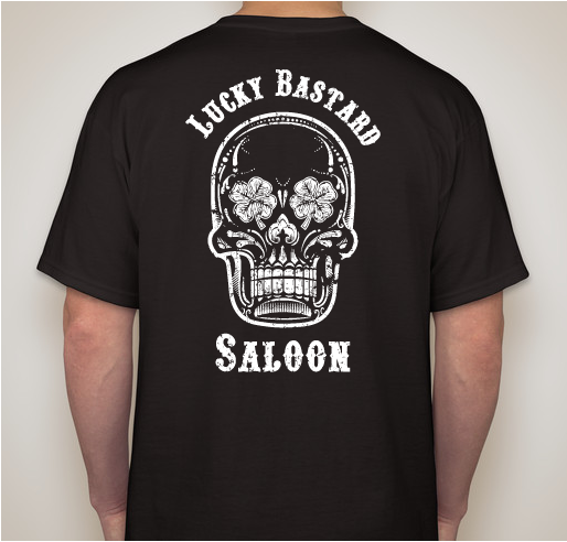 Lucky Bastard Saloon/ Mar & Linda Memorial Foundation Fundraiser Fundraiser - unisex shirt design - back