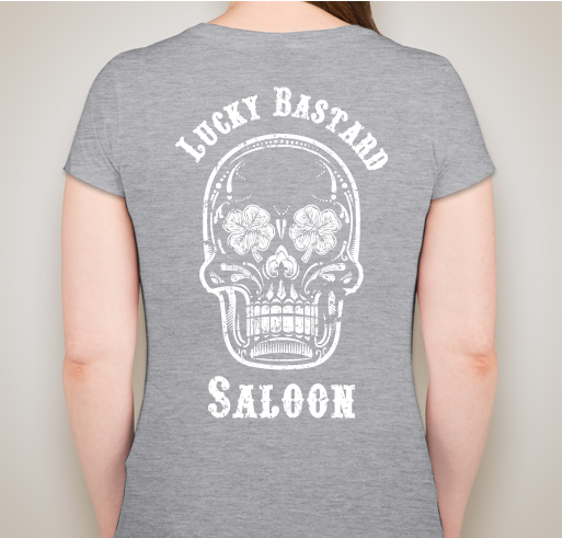 Lucky Bastard Saloon/ Mar & Linda Memorial Foundation Fundraiser Fundraiser - unisex shirt design - back