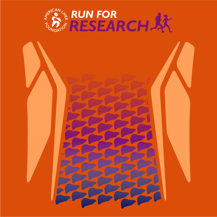 American Liver Foundation Boston Marathon Fundraiser shirt design - zoomed