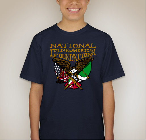 National Italian American Foundation Spring 2015 Merchandise Sale Fundraiser - unisex shirt design - back