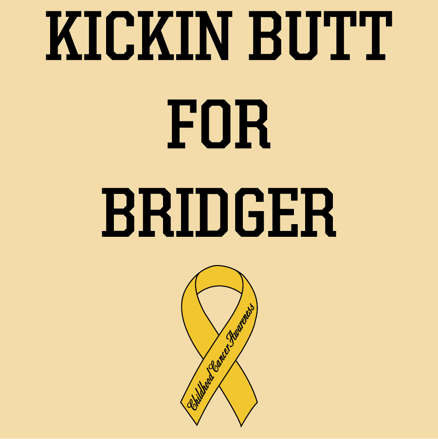 Kickin cancer in the butt shirt design - zoomed