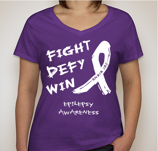 Epilepsy Awareness for Anaya Jae Fundraiser - unisex shirt design - front