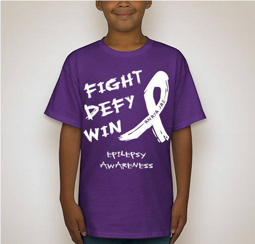 Epilepsy Awareness for Anaya Jae Fundraiser - unisex shirt design - back