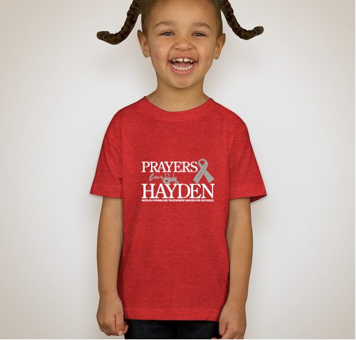 Prayers for Hayden Fundraiser - unisex shirt design - front