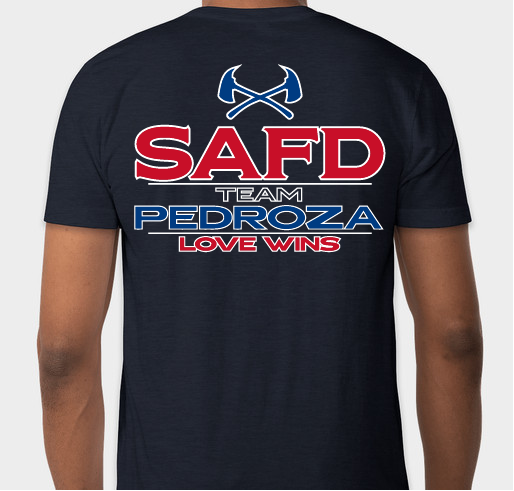 Our SAFD brother and friend Albert Pedroza Fundraiser - unisex shirt design - back