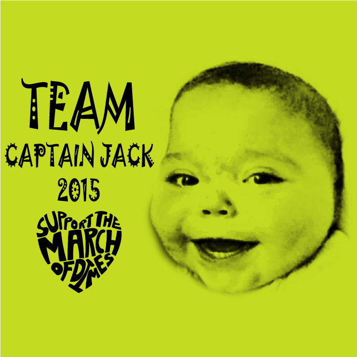 Team Captain Jack shirt design - zoomed