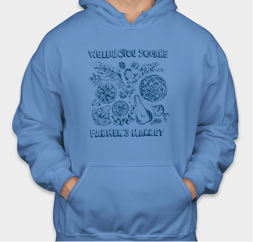 Wellington Square Farmers Market fundraiser. Fundraiser - unisex shirt design - front