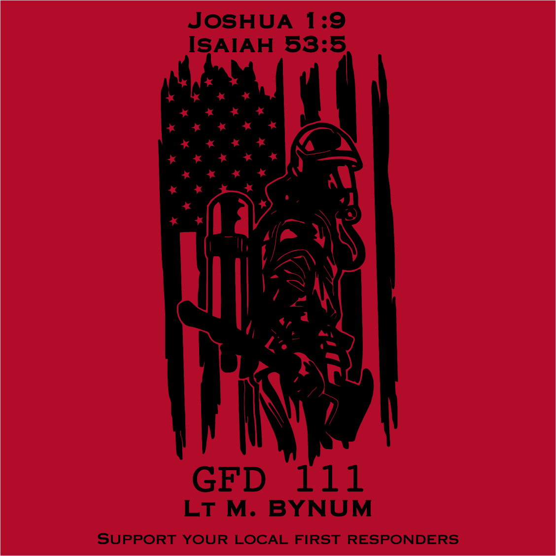 Bynum Strong Unit 111 shirt design - zoomed