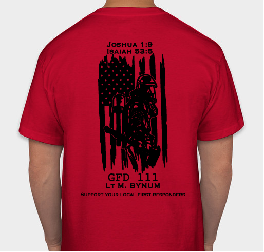 Bynum Strong Unit 111 Fundraiser - unisex shirt design - back