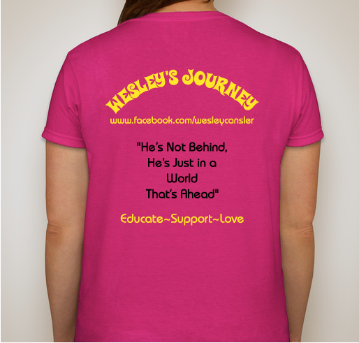 Pay it Forward for Wesley's 2nd Birthday! Fundraiser - unisex shirt design - back