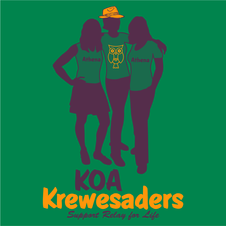 KOA Krewesaders shirt design - zoomed