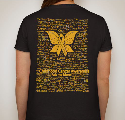 More Than 4 Childhood Cancer Awareness Fundraiser - unisex shirt design - back