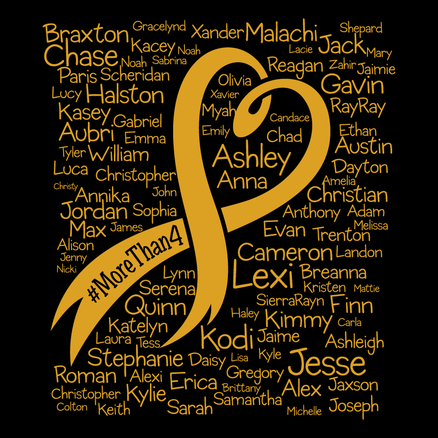 More Than 4 Childhood Cancer Awareness shirt design - zoomed
