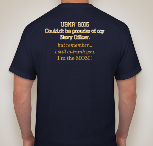 USNA NAVY MOMS 2015 Fundraiser - unisex shirt design - back