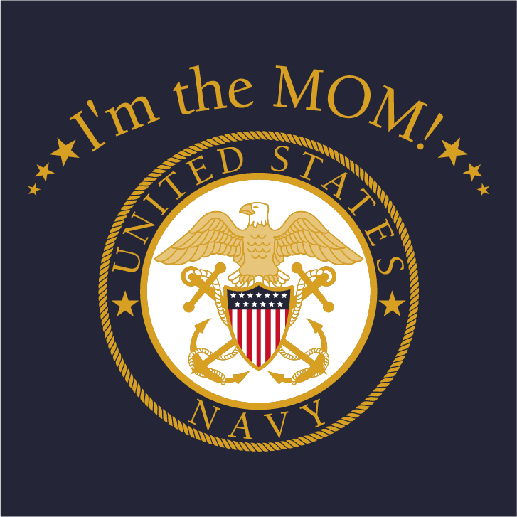 USNA NAVY MOMS 2015 shirt design - zoomed