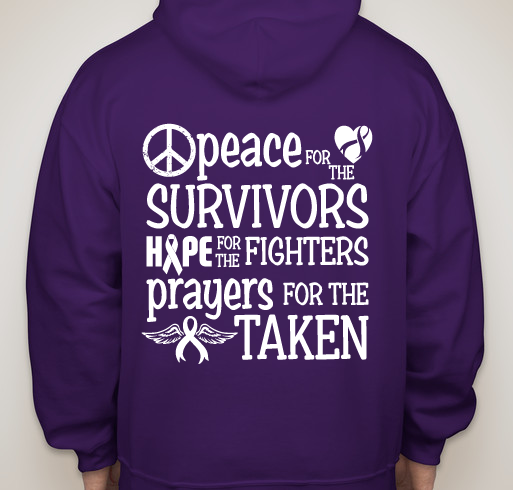 North Worcester County Relay for Life- Angie's Angels Fundraiser - unisex shirt design - back