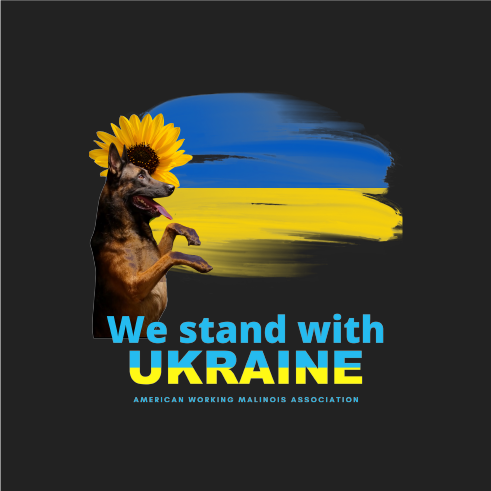 AWMA Fundraiser for Ukraine shirt design - zoomed