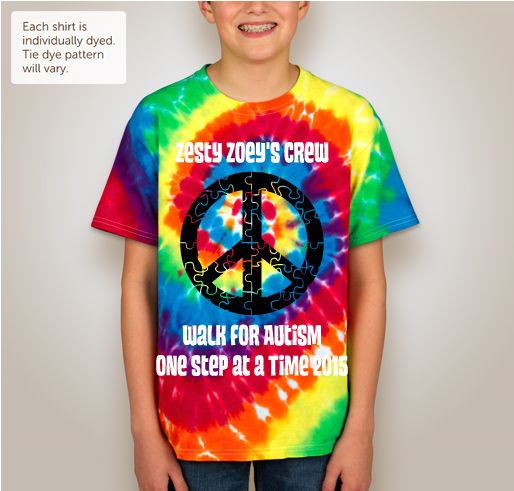Henderson, KY Autism Walk, Zesty Zoey Team Fundraiser - unisex shirt design - back