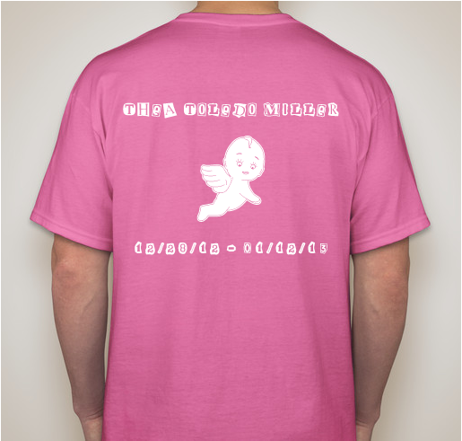 In Loving Memory Of Baby Thea Fundraiser - unisex shirt design - back