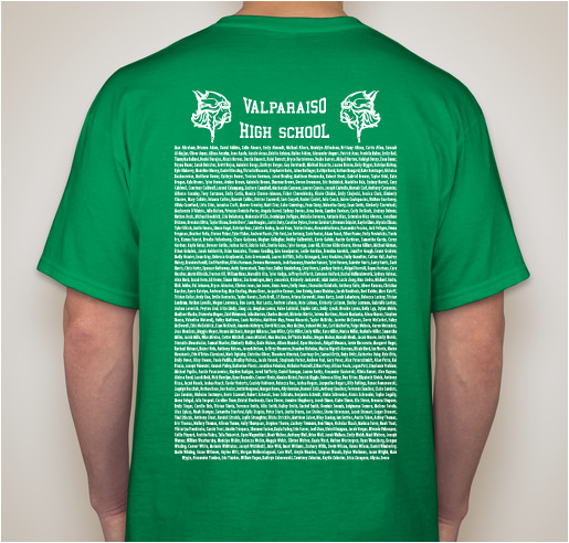 Valpo Class Of 2015 T Shirts Fundraiser - unisex shirt design - back