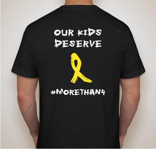 Help us in our fight against childhood cancer! Fundraiser - unisex shirt design - back