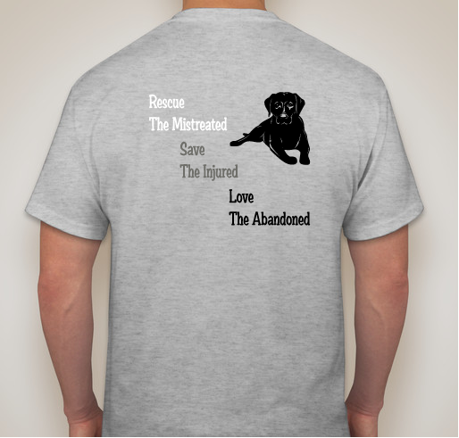 Please Support Our New Rescue! Fundraiser - unisex shirt design - back