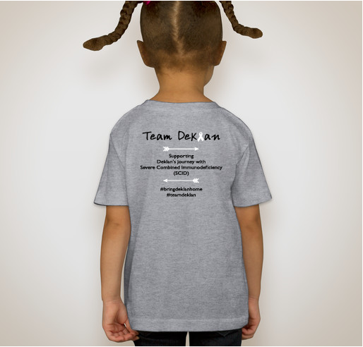 Bring Deklan Home 2 Fundraiser - unisex shirt design - back