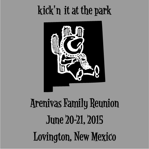 Kick'n it at the park arenivas family reunion shirt design - zoomed