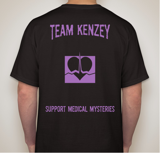 TEAM KENZEY Fundraiser - unisex shirt design - back