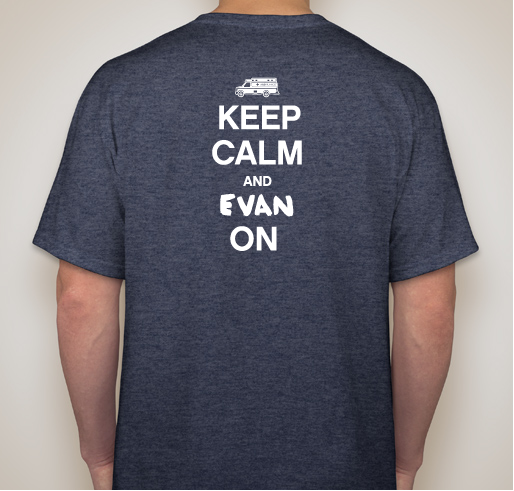 TEAM EVAN Fundraiser - unisex shirt design - back