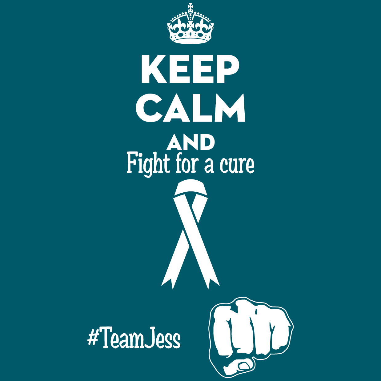 Jess Help for fighting cancer shirt design - zoomed