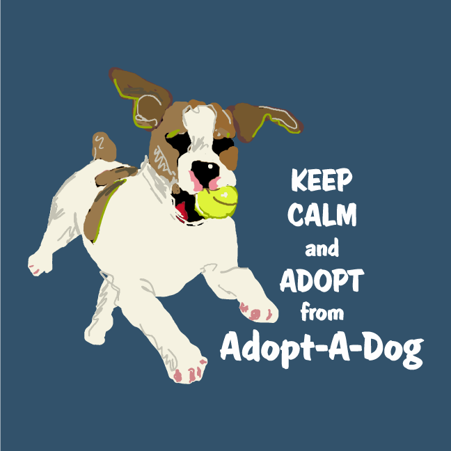 Adopt-A-Dog T-Shirt Fundraiser shirt design - zoomed