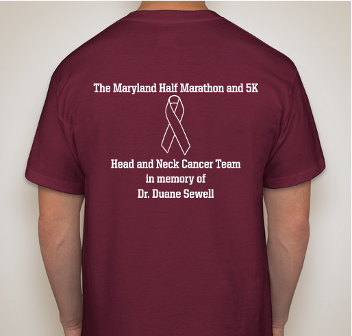 University of Maryland Department of Otorhinolaryngology- Head and Neck Surgery Fundraiser - unisex shirt design - back