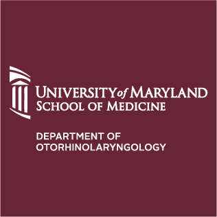 University of Maryland Department of Otorhinolaryngology- Head and Neck Surgery shirt design - zoomed