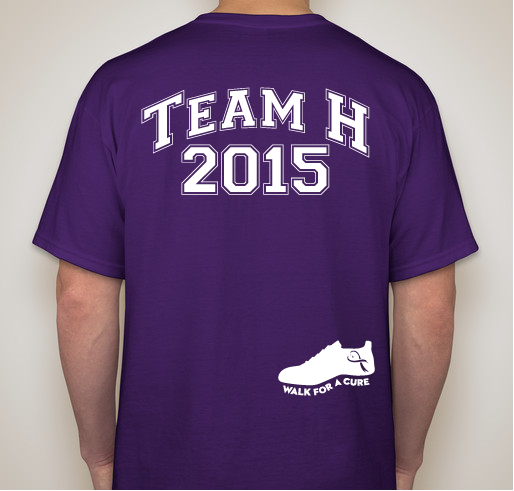 Team H 2015 Fundraiser - unisex shirt design - back