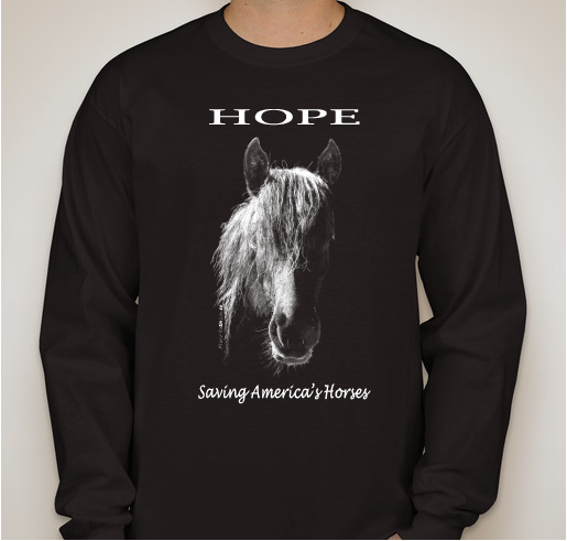 Saving America's Horses - Tees for Horses - by Wild For Life Foundation Charity Fundraiser - unisex shirt design - front